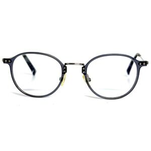 Morel‎ France 60075M Grey Round Eyeglasses Frames 48-21-140 GG03 Mens Womens